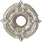 Ekena Millwork Attica PVC Ceiling Medallion (Fits Canopies up to 5"), Bright Coat Chrome, 13"OD x 3 1/2"ID x 3/4"P CMP13ATBCR - alternate 1
